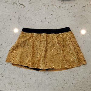 Balera Small Adult Gold Sequin Skirt